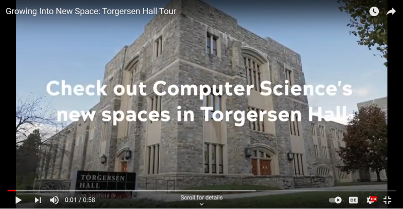 Growing Into New Space: Torgersen Hall Tour